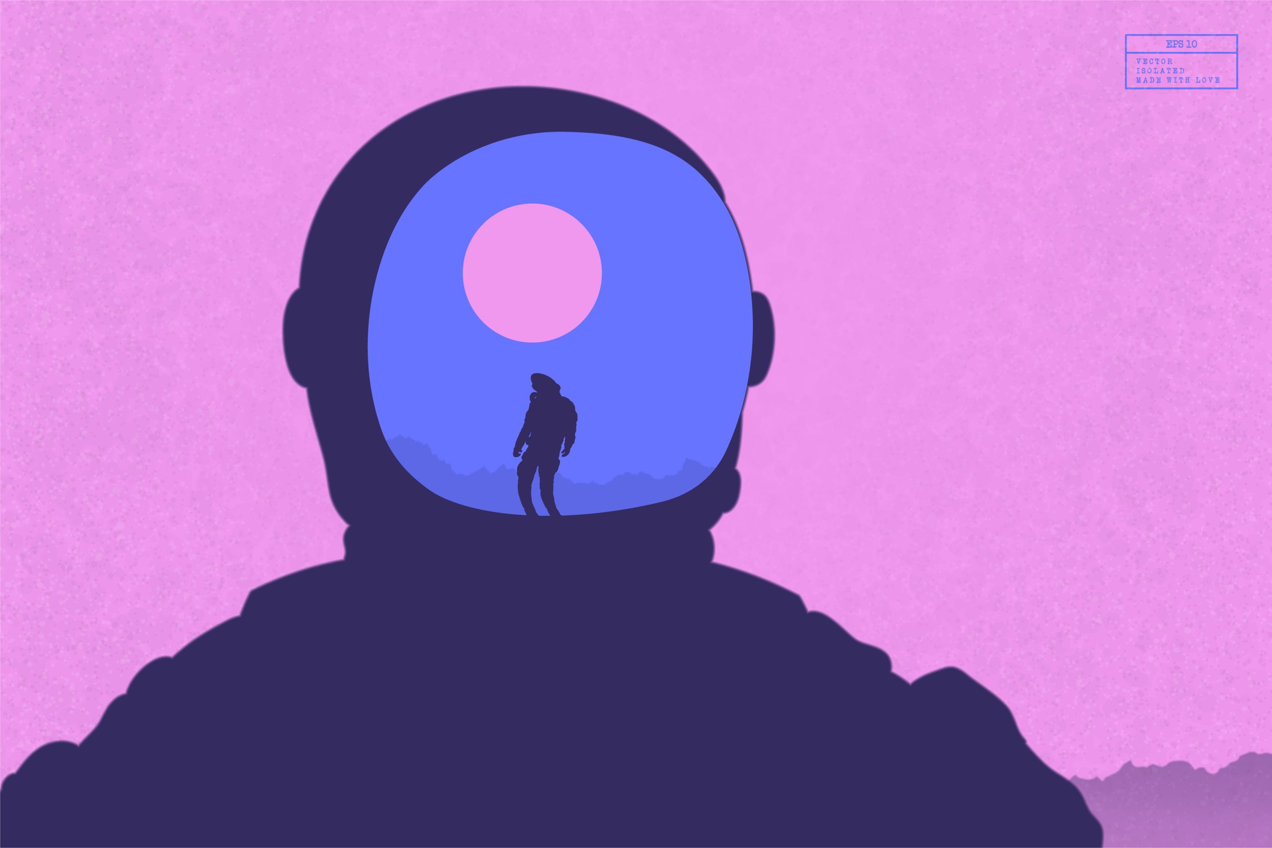 Astronaut in helmet